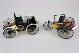 Fränklin Mint, Ford Quadricycle 1896, Maßstab 1:6 und Benz 1886, Maßstab: 1:8. Neuwertiger,