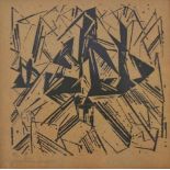 Lyonel FEININGER (1871-1956), Holzschnitt, u.li. signiert. "Barke und Brigg auf See" 1918,