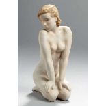 Porzellan-Figur, "Kniende (Edith)", Rosenthal, Kunstabteilung Selb, 1956, Entw.: Lore Friedrich-