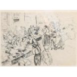 Liebermann, Max, Berlin 1847 - 1935 ebenda. "Aus dem Judenviertel in Amsterdam 1908",