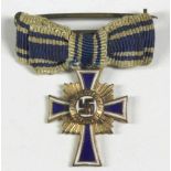 Miniatur-Mutterkreuz, Drittes Reich, Ehrenkreuz der Deutschen Mutter, 3. Stufe, 2. Form, in