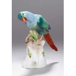 Porzellan-Tierplastik, "Papagei", Sächsische Porzellanfabrik zu Potschappel von Carl Thieme, 20.