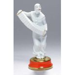 Porzellan-Figur, "Pierrot mit Harmonika (Musikclown) ", Rosenthal, Kunstabteilung Selb, 1930, Entw.: