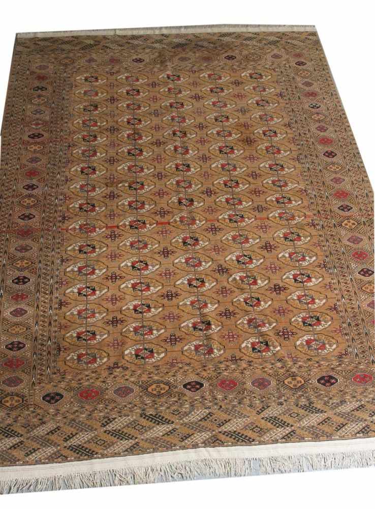 Teppich, Pakistan, ca. 50 Jahre alt, Wolle auf Wolle, 305 x 217 cm