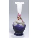 Glas-Ziervase, "Sabot de Venus et toiles d'araignée", Daum Frères, Nancy, um 1905, über