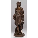 Bronze-Plastik, "La Primavera", Houdon, Jean-Antoine, 1741 - 1828, vollplastische, stehende