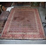 Teppich, Indien, ca. 40-50 Jahre alt, Wolle auf Wolle, 350 x 256 cm, Gebrauchsspuren