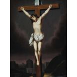 Anonymer Maler, 19. Jh. "Jesus Nazarenus", Öl/Lw., 75 x 55 cm