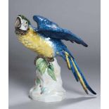 Porzellan-Tierplastik, "Papagei", Unterweißbacher Werkstätten für Porzellankunst, ab 1990, Mod.