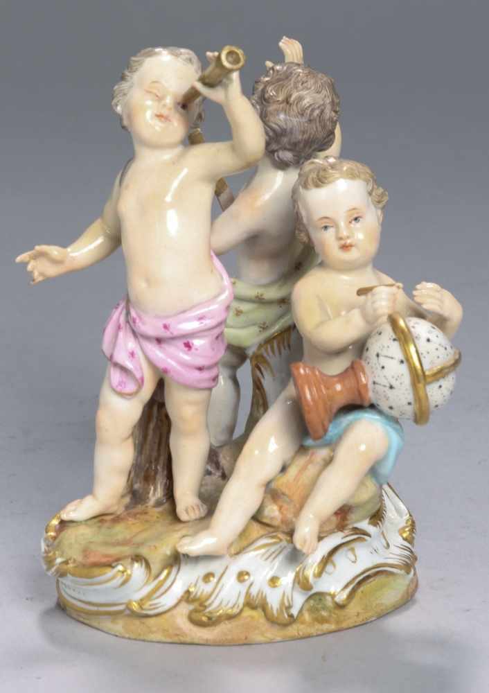 Porzellan-Figur, "Allegorie - Die Astronomie", Meissen, 19./20. Jh., Entw.: Johann Joachim