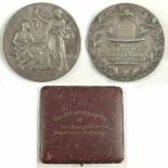 Verdienst-Medaille, Heinrich Waderé, Colmar 1865 - 1950 München, runde, beidseitig dekorierte