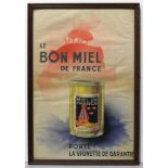 Plakat, "Le Bon Miel De France", Frankreich, hochrechteckige Form, polychrome Lithographie mit