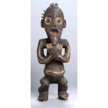 Krypto-Fetisch, Mambila, Kamerun, plastische, stehende Darstellung mit vorstehendem Bauch und mit