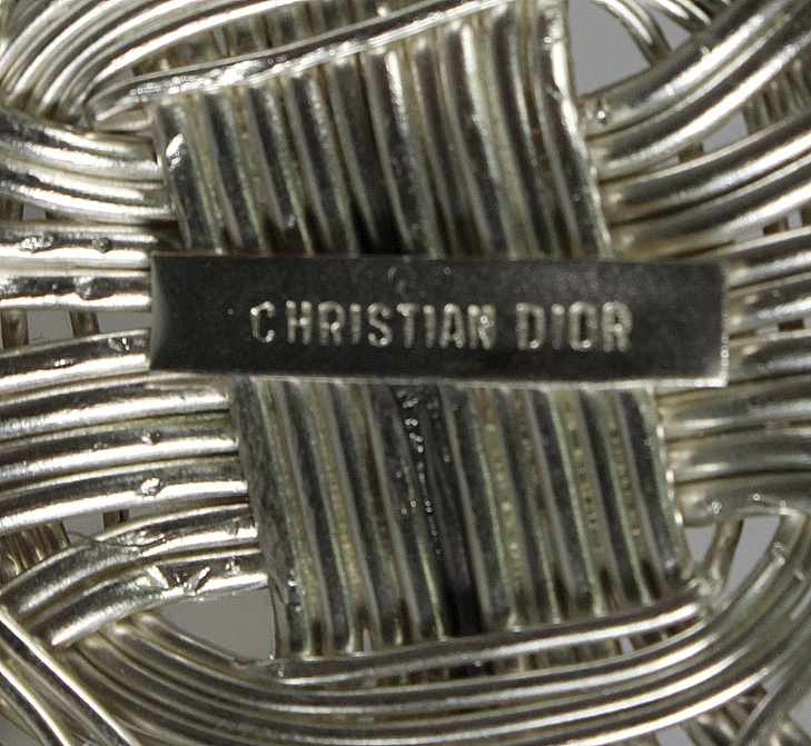 Schenkkrug, Christian Dior, 70/80er Jahre, Metallkorpus, versilbert, runder Stand, zylindrischer - Image 2 of 2