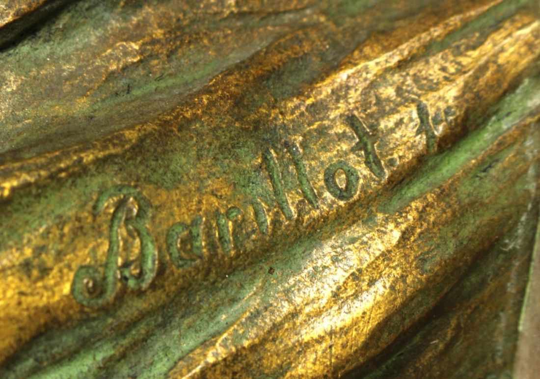 Bronze-Plastik, "Rattenfänger von Hameln", Barillot, Eugene, französischer Bildhauer 1841 - 1900, - Image 3 of 3