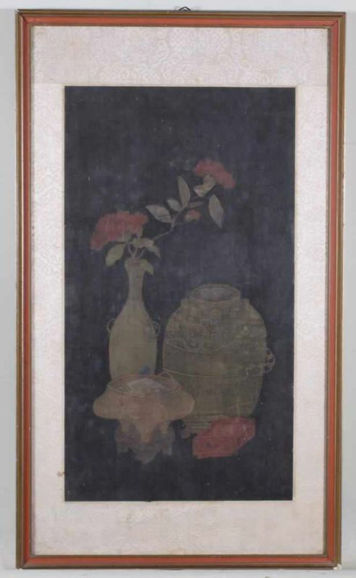 Holzschnitt, "Schöne Dame unter Vorhang", Japan, um 1900, 28.5 x 12 cm (P.a.), unter Glas gerahmt; - Image 5 of 6