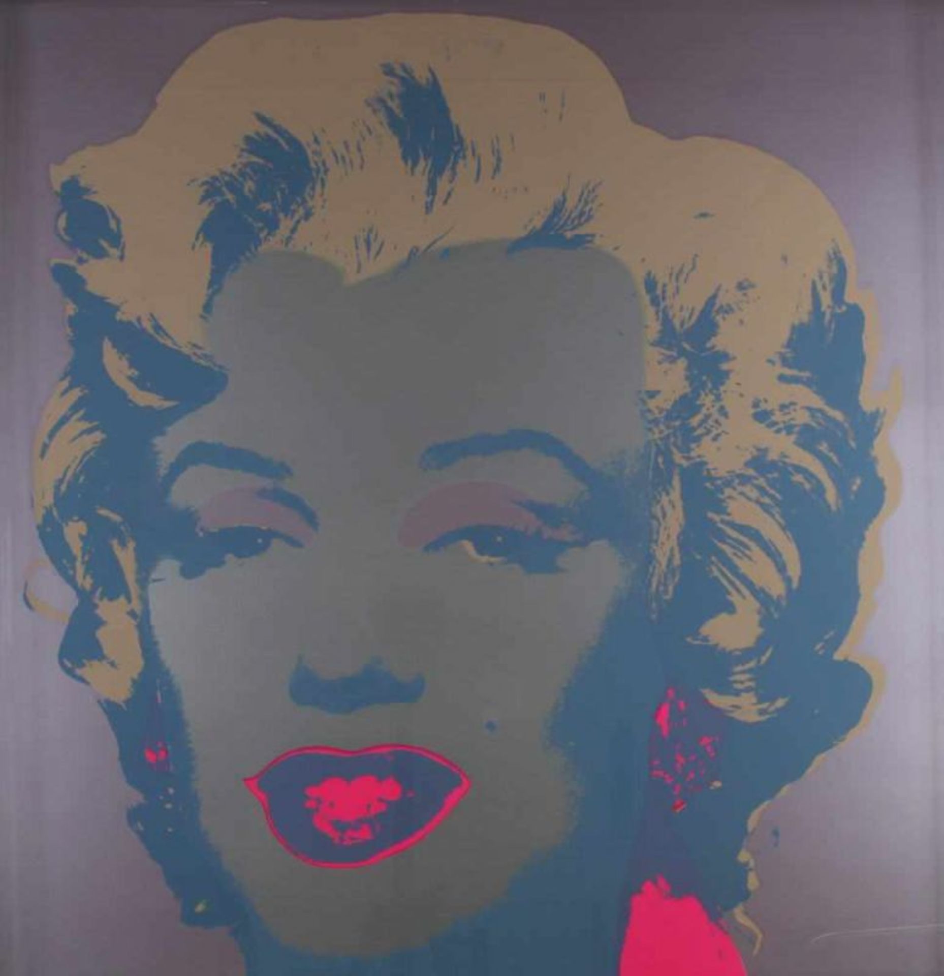 Warhol, Andy (1928 Pittsburgh - 1987 New York), Farbserigrafie, "Marilyn Monroe", aus Sunday B.