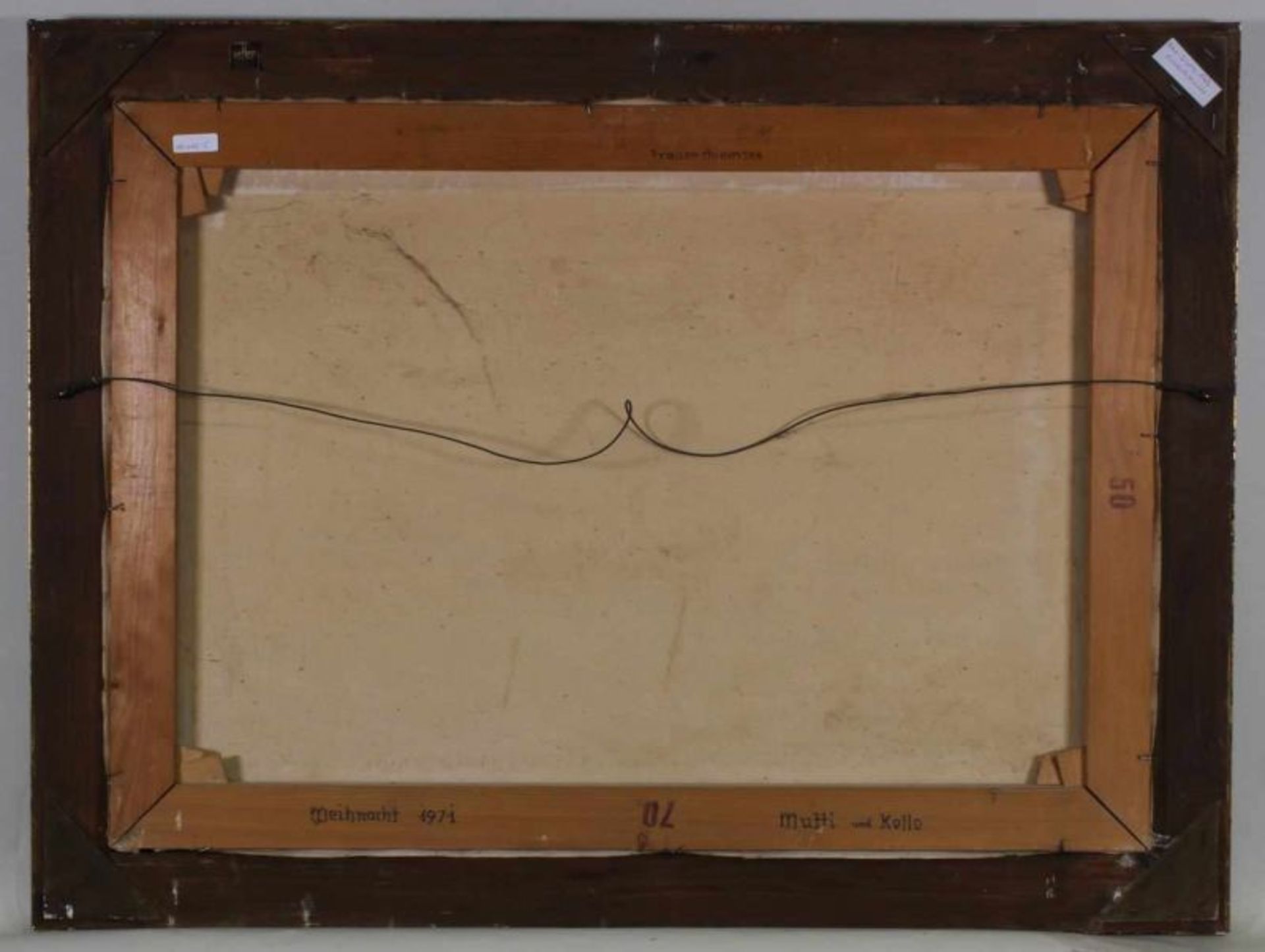 Winter, F. (20. Jh.), "Blick auf den Chiemsee", Öl auf Leinwand, signiert unten links F. Winter - Image 4 of 4