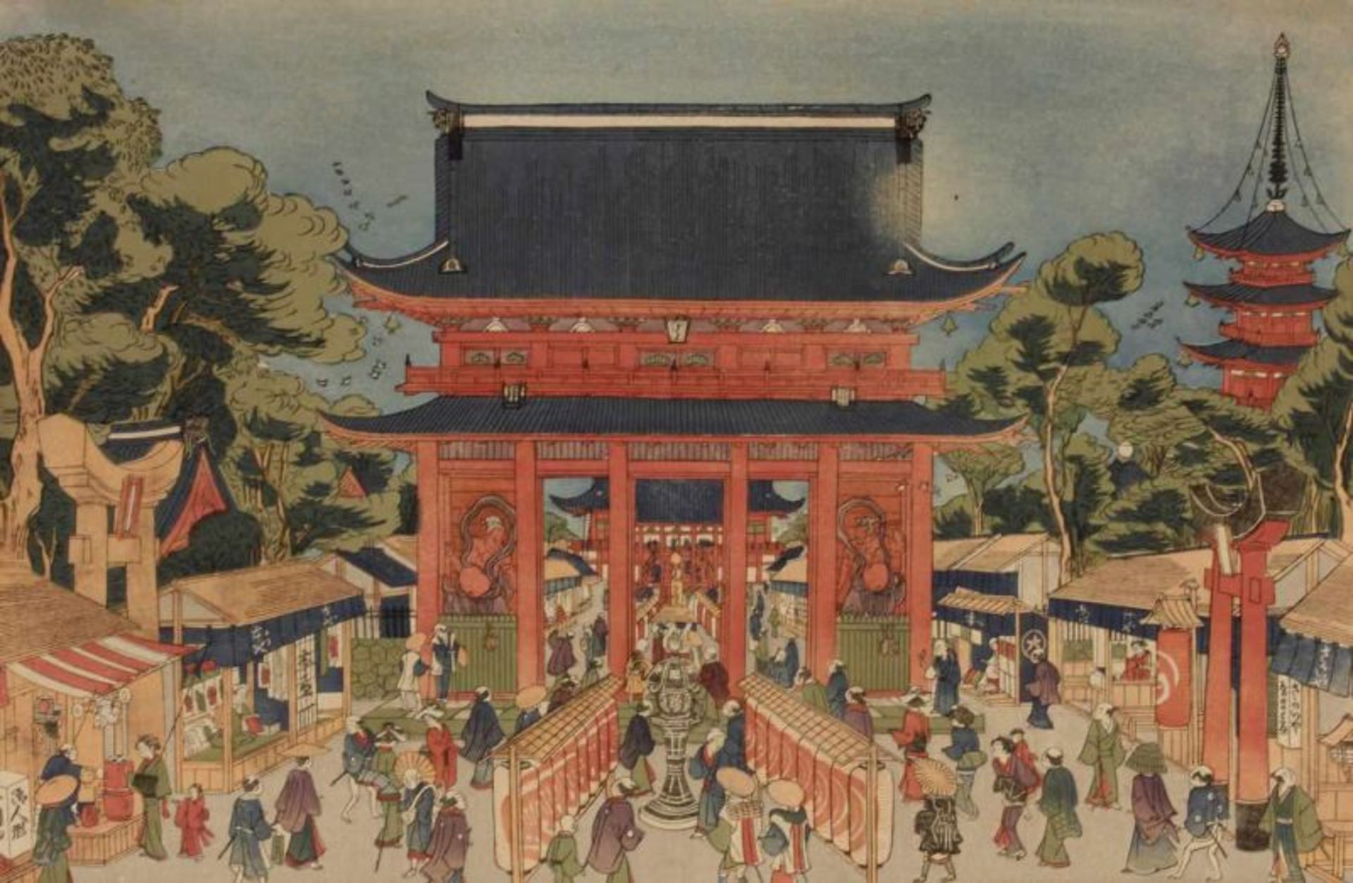 Konvolut 18 Farbholzschnitte, Japan, 19./20. Jh., diverse Motive und Künstler, u.a. Hiroshige, teils - Image 9 of 13