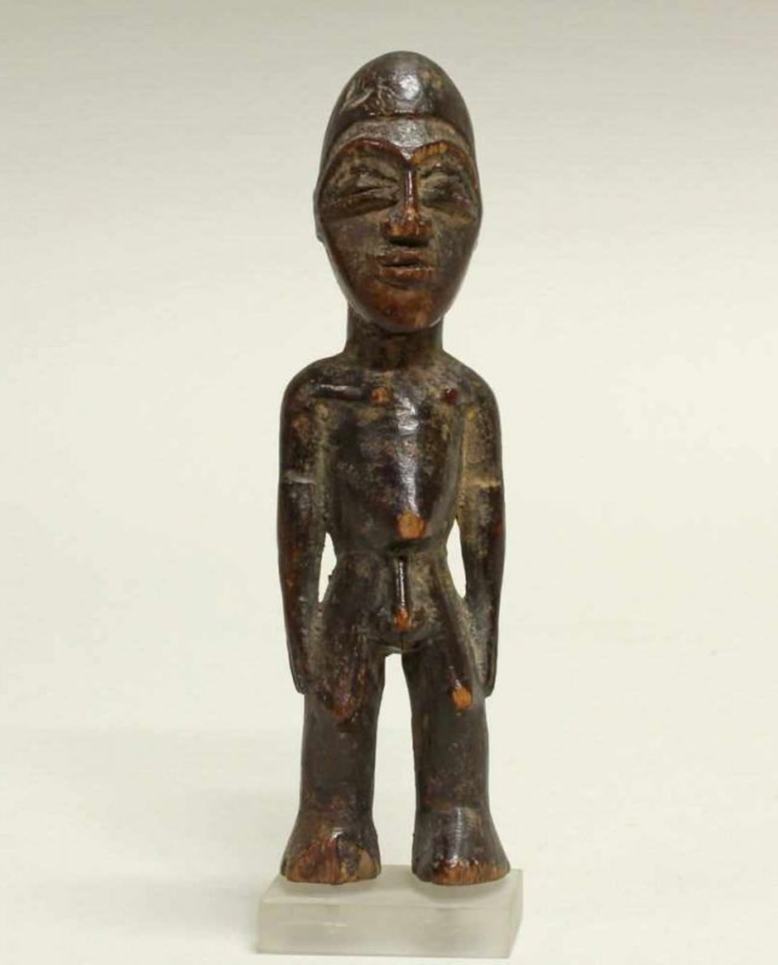 Bateba-Figur, Lobi, Burkina-Faso, Afrika, stehende männliche Figur, Holz, geschnitzt von Pessaré Dah