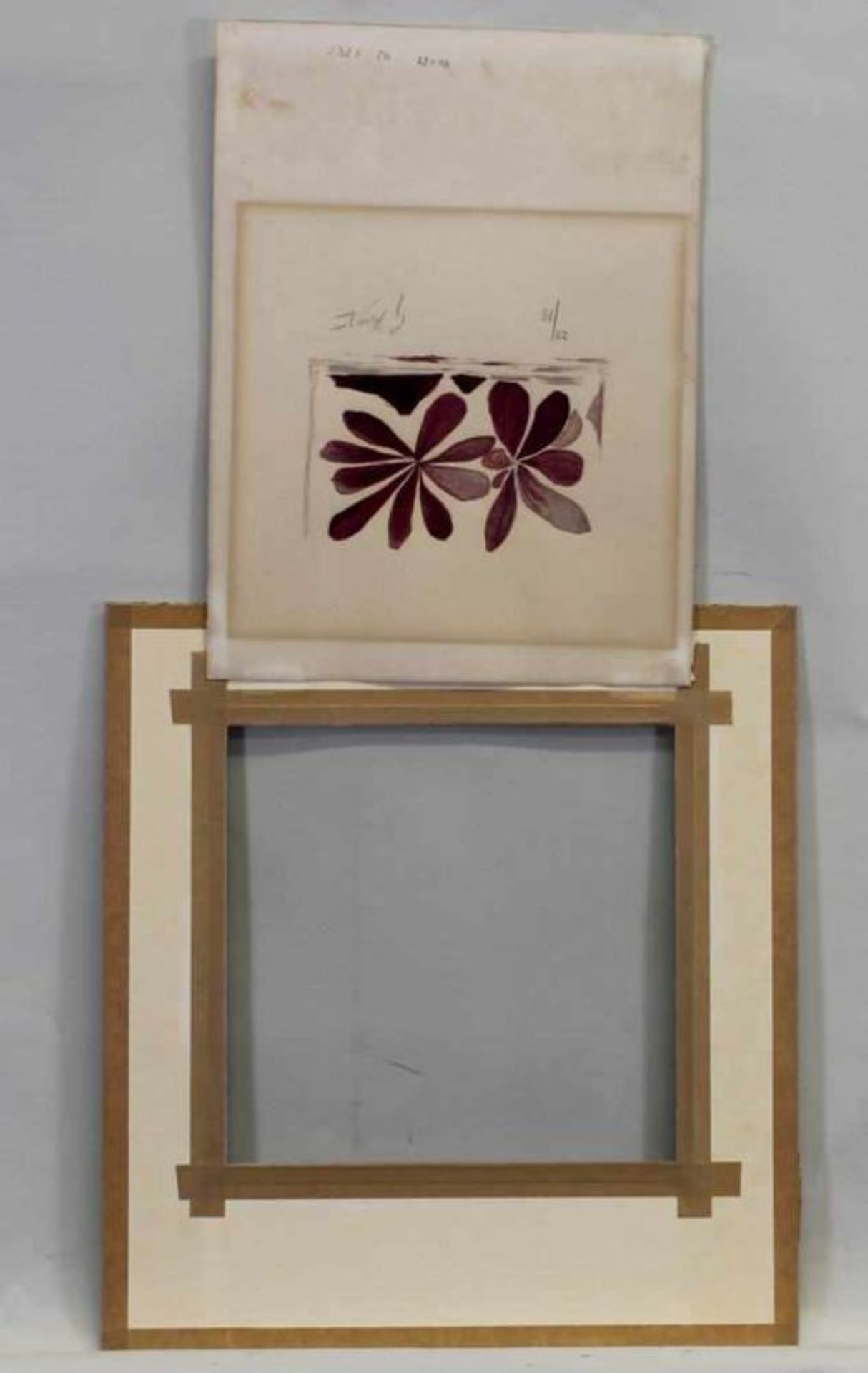 Braque, Georges (1881 Argenteuil - 1963 Paris), Farblithografie, "Fleurs de l'air", aus "Lettera - Image 5 of 6