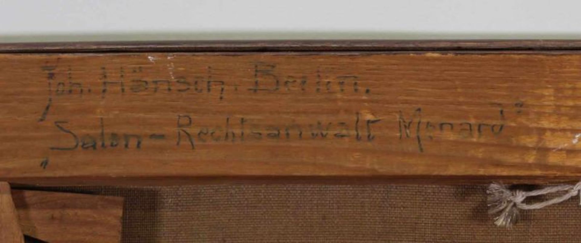 Hänsch, Johannes (1875 Berlin - 1945 ebda., Studium an der KA Berlin bei P. Vorgang, E. Bracht, - Image 4 of 4