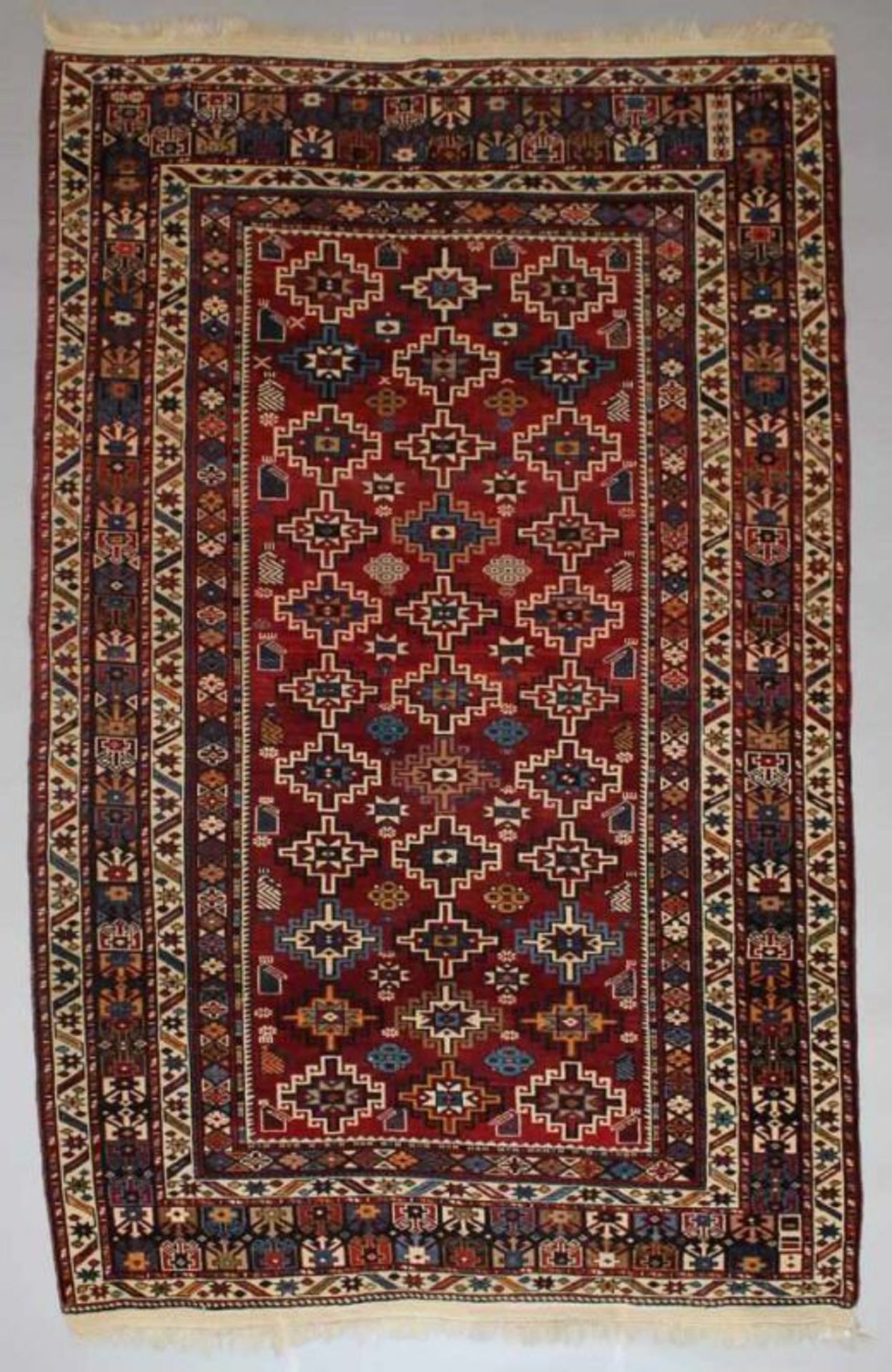 Schirwan-Kasak, Kaukasus, antik, Pflanzenfarben, feine Knüpfung, ca. 2.00 x 1.28 m 20.00 % buyer's