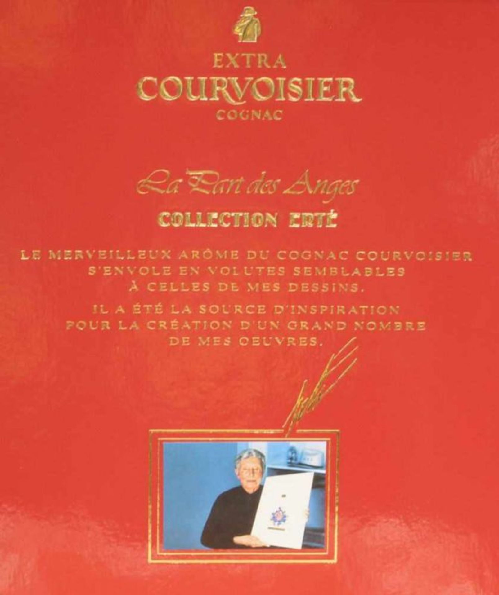 7 Flaschen Cognac, "Courvoisier Cognac Collection Erté", 40 % vol, Flaschen und Originaletuis nach - Image 9 of 9