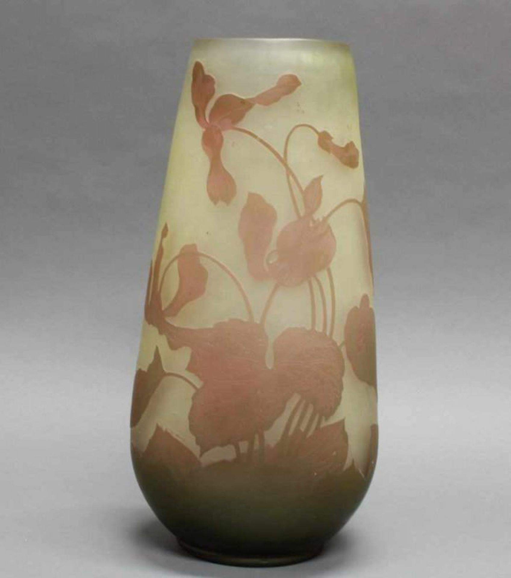 Vase, Arsall, Vereinigte Lausitzer Glaswerke, Weisswasser/Oberlausitz, um 1925, Glas, rosafarbener