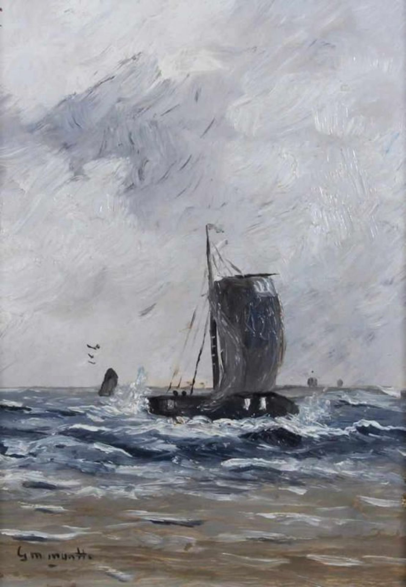 Munthe, Gerhard Arij Ludwig Morgenstjerne (1875 Düsseldorf - 1927 Leiden), wohl, "Segelboote an