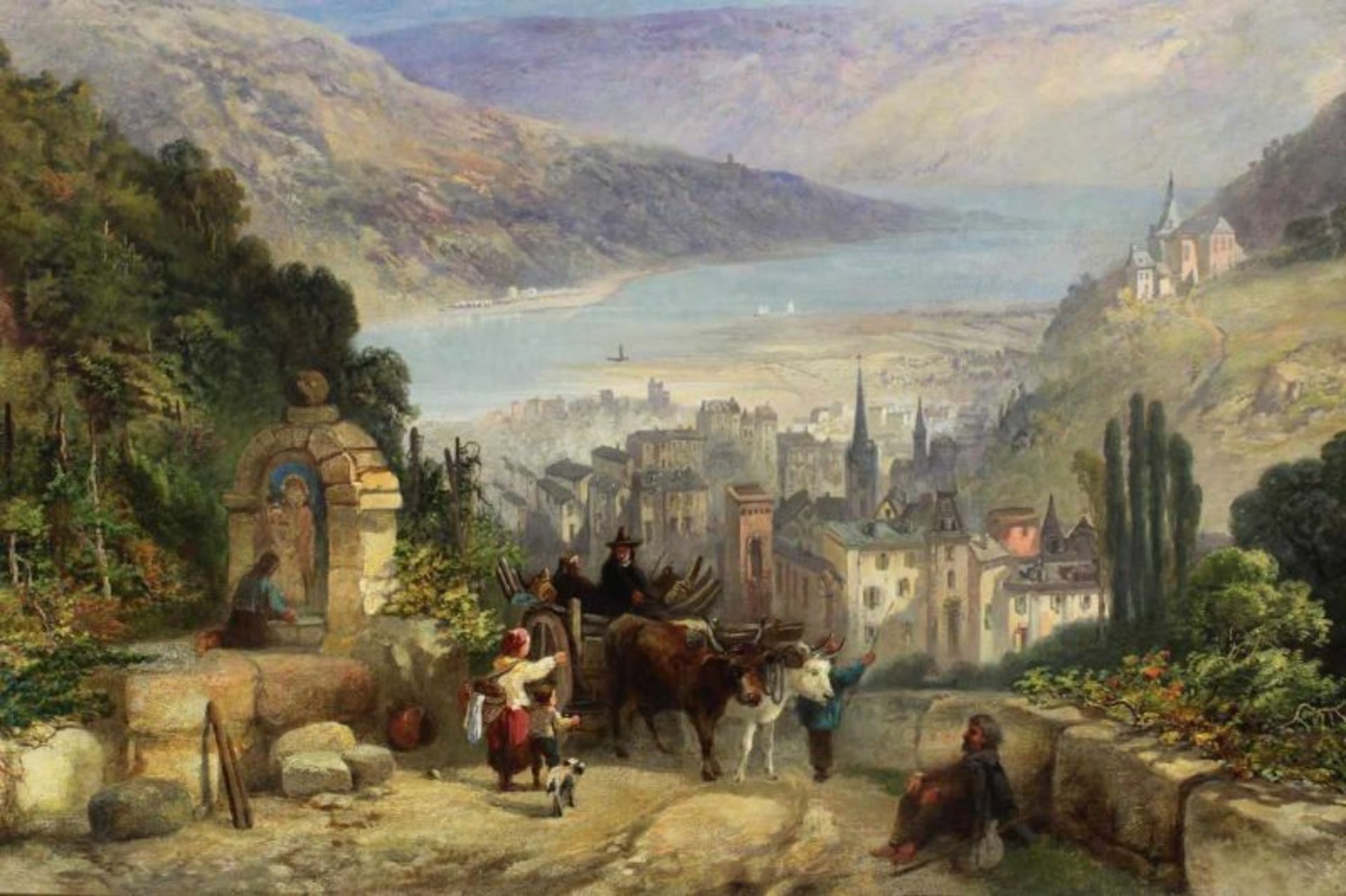 Fleury, J.V. de (in London tätiger Landschaftsmaler, nachweisbar zwischen 1847 bis 1892, - Image 3 of 5