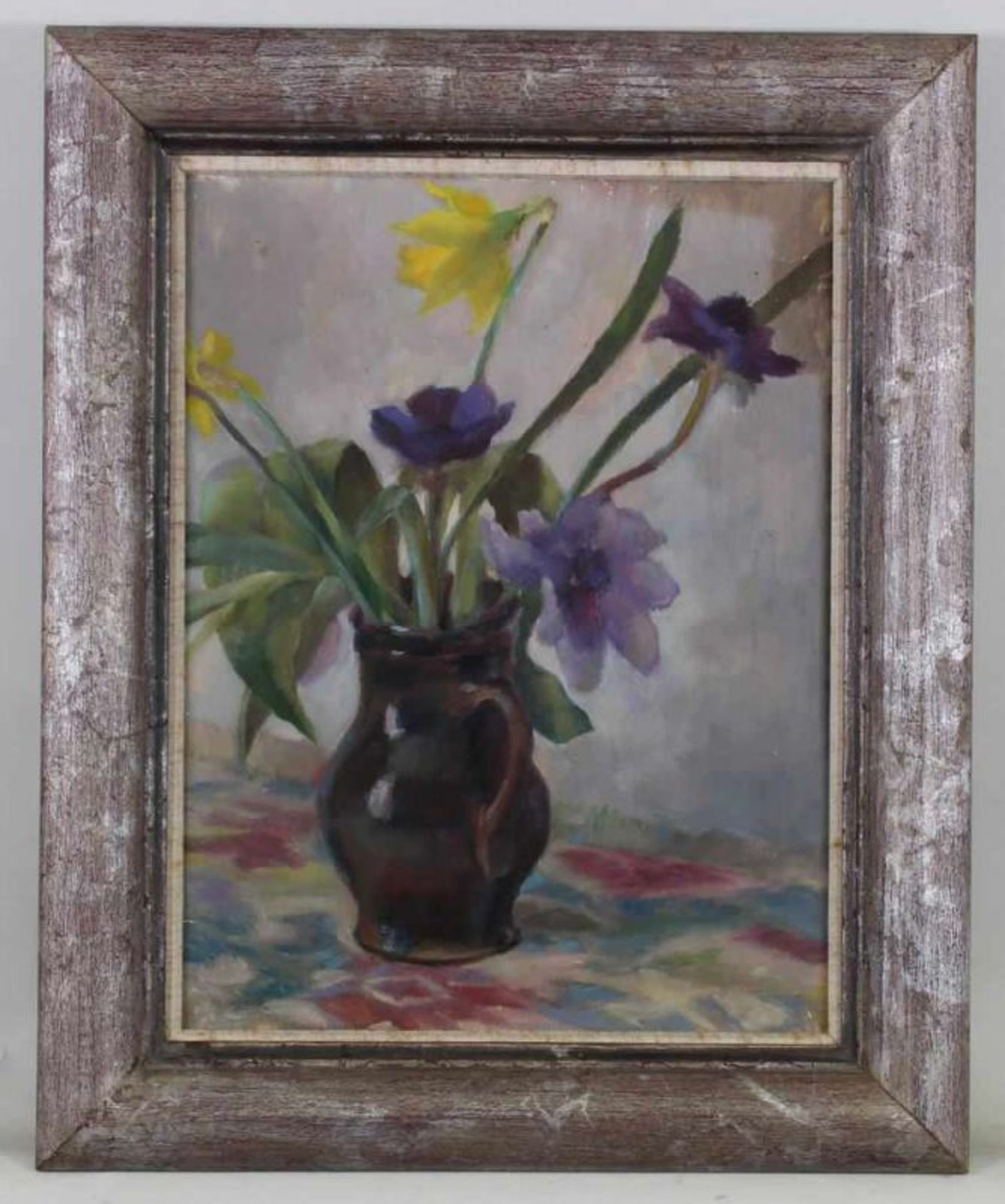 Müller-Celle, Hellmut (1903 Verden - 1982 Fischerhude), zugeschrieben, "Blumen im Krug", Öl auf - Image 2 of 2