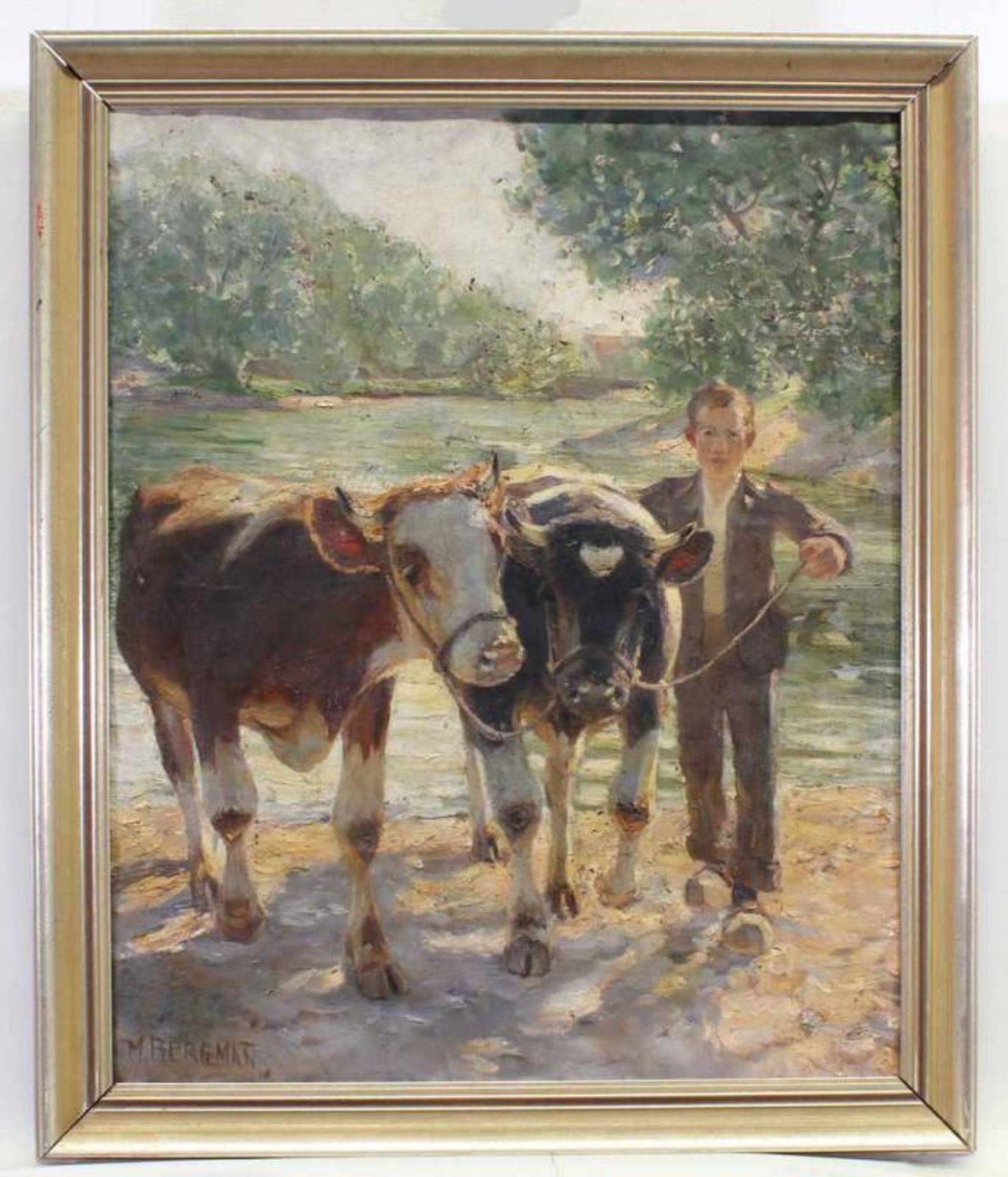 Bergmann, Max (1884 Fürstenberg/Oder - 1955 Haimhausen, Schüler H.v. Zügels, Tier-, Porträt- und - Image 2 of 4