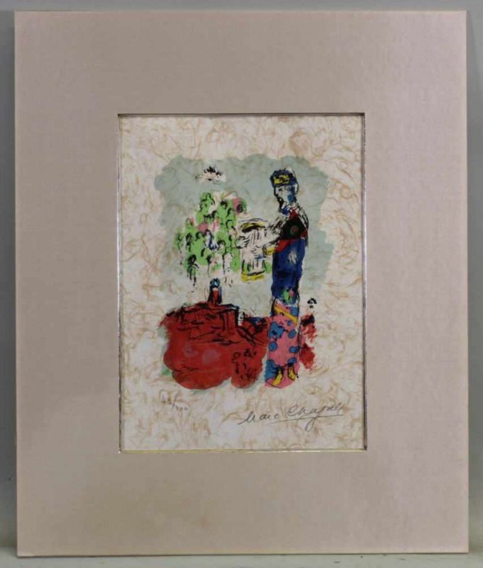 Chagall, Marc (1887 Witebsk - 1985 Saint Paul de Vence), Farblithografie, "La Tour de David ( - Image 3 of 5