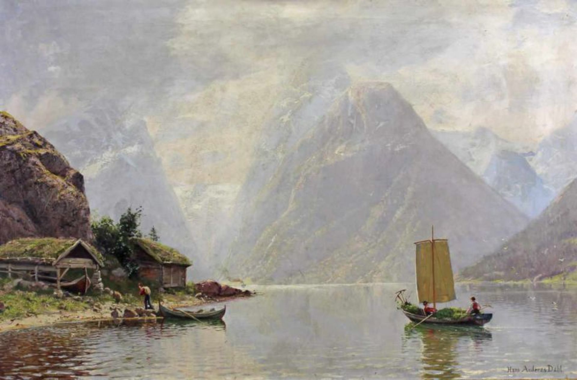 Dahl, Hans Andreas (1881 Düsseldorf - 1919 Oslo, Sohn und Schüler des Hans Dahl, in Norwegen tätiger