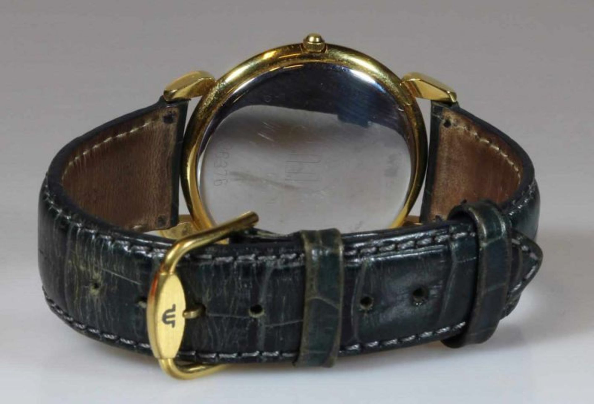 Herrenarmbanduhr, Maurice Lacroix, Quarz, Stahl/vergoldet, Gehäuse-Nr. 96376, weißes Zifferblatt, - Image 3 of 3