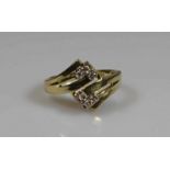 Ring, GG 585, 6 kleine Diamanten, 4 g, RM 18 20.00 % buyer's premium on the hammer price 19.00 % VAT