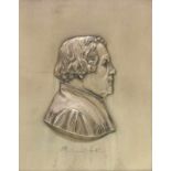 Metallrelief, "Porträt Martin Luther", 20. Jh., 30 x 24 cm 20.00 % buyer's premium on the hammer