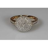 Ring, GG 585, Brillanten zus. ca. 0.50 ct., 5 g, RM 19 20.00 % buyer's premium on the hammer price