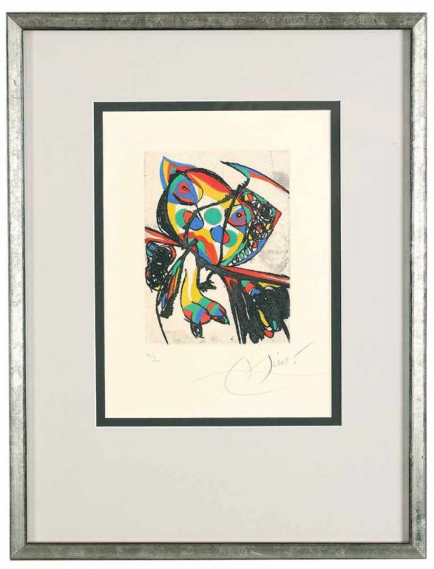 Miró, Joan 1893 Barcelona - 1983 Palma de Mallorca Komposition.- Bl. XVI a.d. Folge "Les - Bild 2 aus 3
