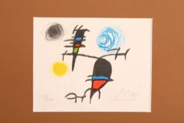 Miro, Joan 1893 Barcelona - 1983 Palma de Mallorca Komposition.- Farblithographie a. Velin, u.re.