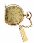 Herrentaschenuhr m. Chatelaine 585/-GG, Speranza, Anf. 20.Jh. Savonette m. goldfarbenem Zifferblatt,