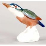 Eisvogel Porzellan, Meissen, um 1880/1900 Nach einem Entwurf v. Paul Walter (1876 - 1933).- Auf