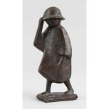 Lüdicke, Marianne (Frankfurt am Main 1919 - 2012 in Marquartstein) Figur "Windiger Tag", Bronze