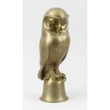 Esser, Max (Barth 1885 - 1945 Berlin) Figur "Schleiereule", Bronze gegossen und goldfarben