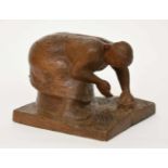 Hawick, Heinrich (1906 Hagen - 1945 Wünsdorf), "Frau bei der Feldarbeit", Skulptur,