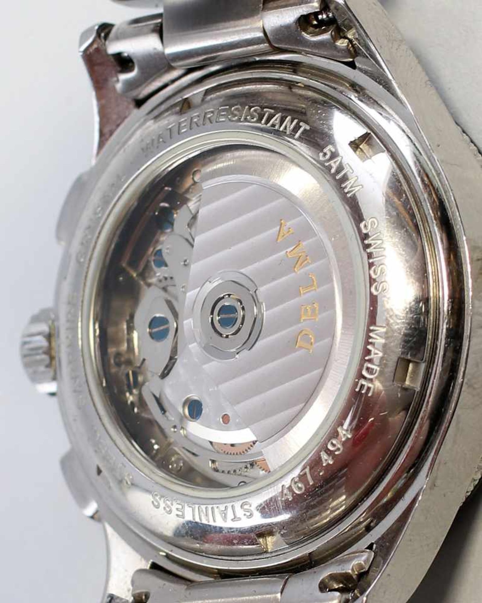 Armbanduhr Delma Klondike Automatic Chronograph Swiss Made, Edelstahl, Automatic, Sapphire Crystal - Bild 2 aus 2