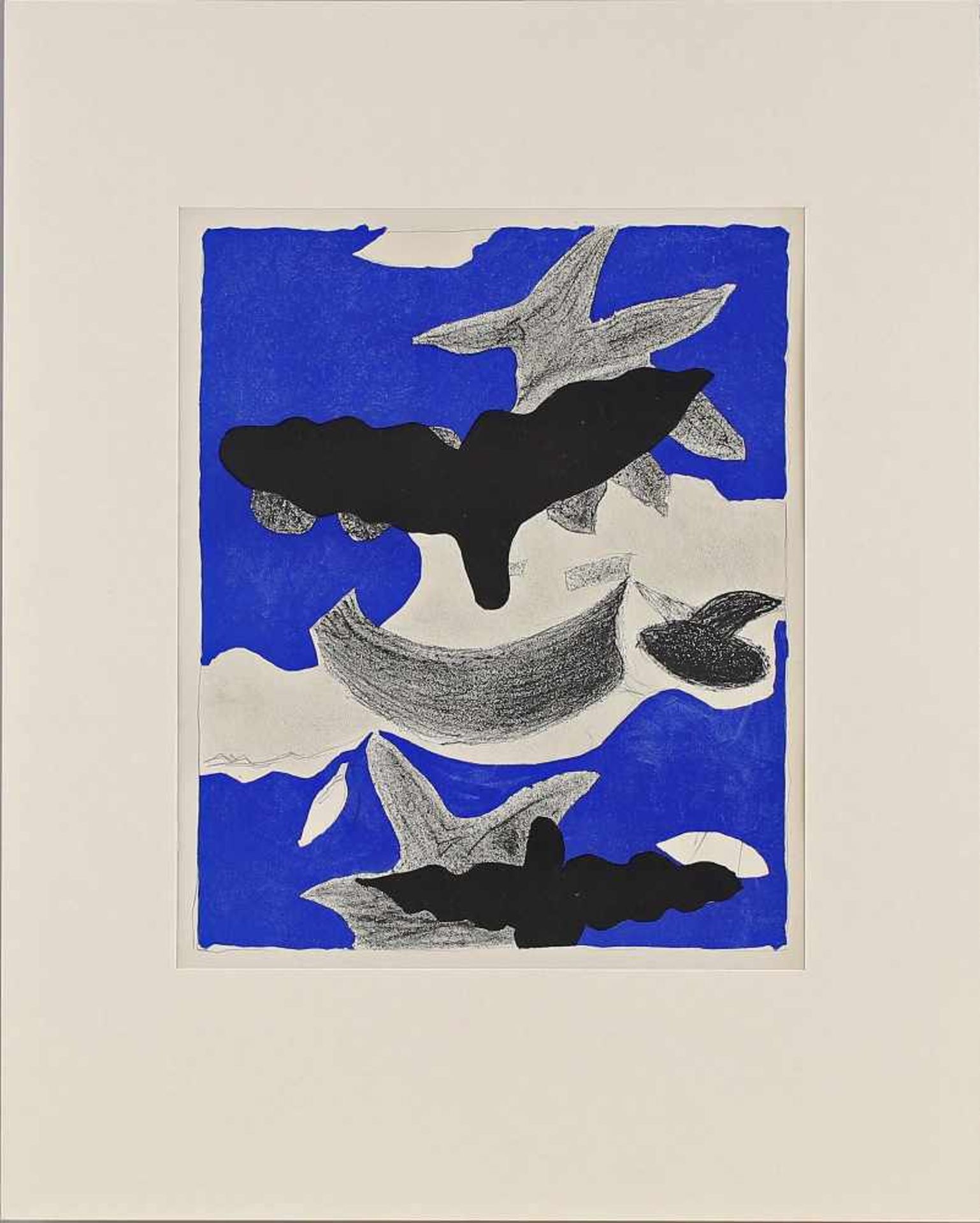 Braque, Birds lithographische Reproduktion aus Verve N° 31-32, Carnets intimes de Georges Braque,