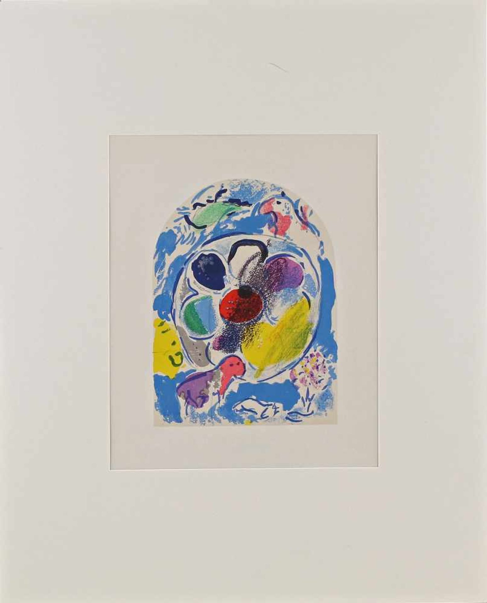 Chagall, Jerusalemer Fenster, Benjamin lithographische Reproduktion in 20 Farben von Charles Sorlier
