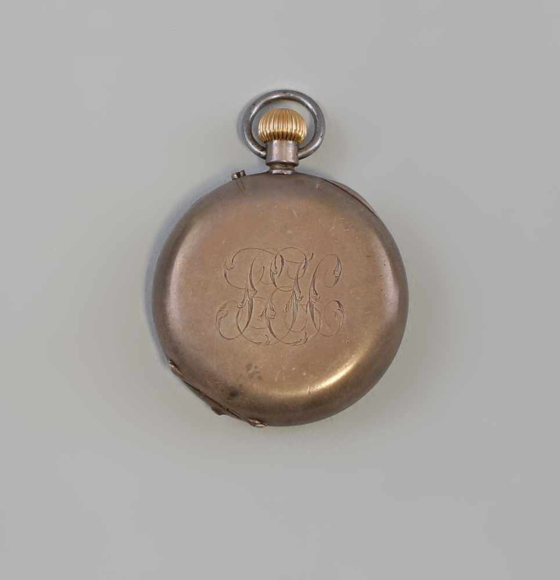 Kleine Taschen-Uhr John Bennett London Ende 19. Jh., Zylinderwerk, Email-Zifferblatt mit römischen - Bild 2 aus 3